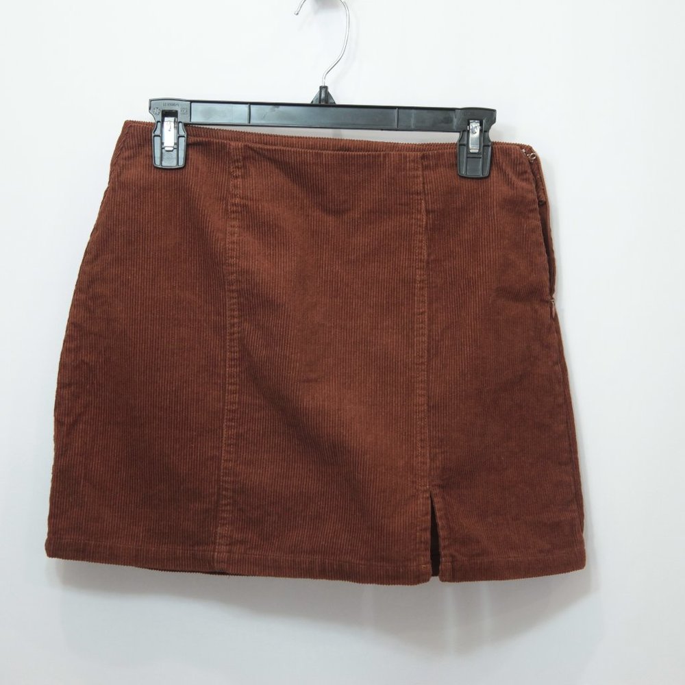 Angel Kiss Brown Corduroy Skirt